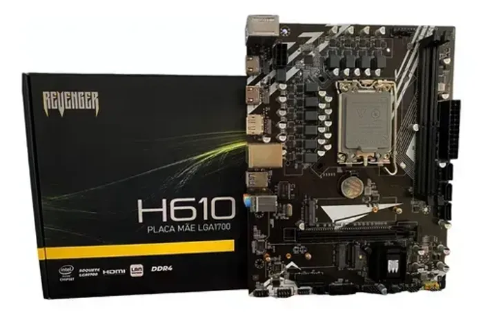 PLACA MAE REVENGER INTEL LGA 1700 MICRO ATX 2xDDR4 M.2/2xHDMI/DVI G-H610