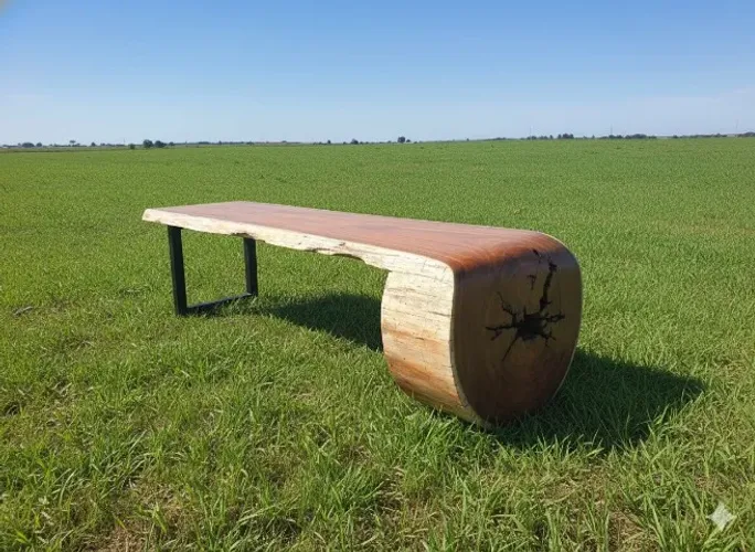 Mesa De Madeira Rustica Estilo Cascata