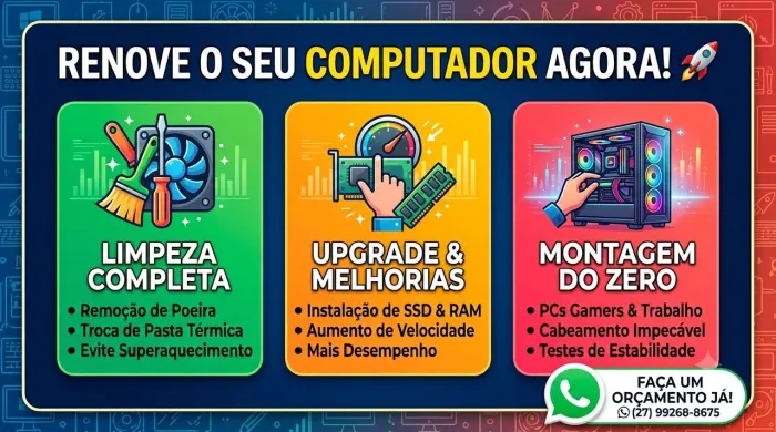 ? Manutenção, Limpeza e Upgrades para o seu PC!