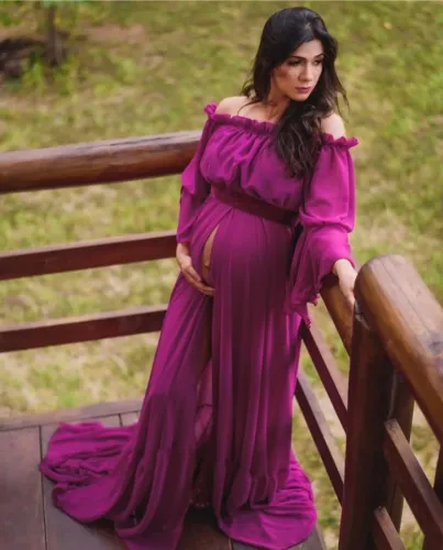 ?Aluguel de Vestido Próprio para Ensaio Fotográfico de Gestante