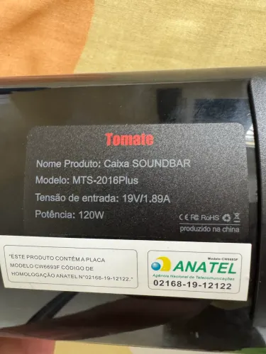 Caixa de som Tomate Soundbar