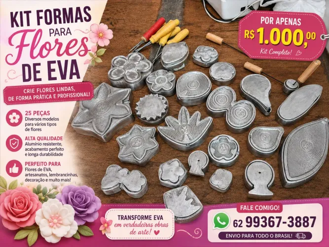 Formas para trabalho eva