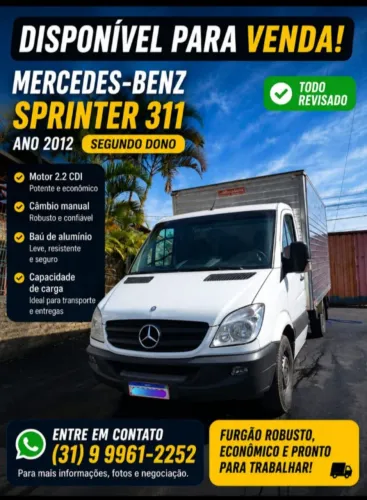 Mercedes-Benz Sprinter 311 Chassi 2.2 Diesel 2012