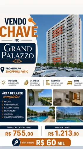 Apartamento próximo ao Shopping Pátio