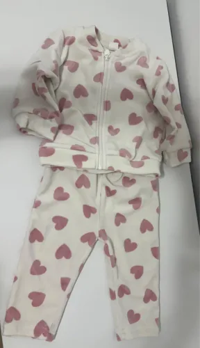 conjunto baby club corações 9/12 meses