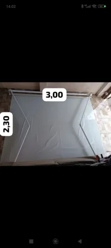 Toldo gourmet de alumínio branco