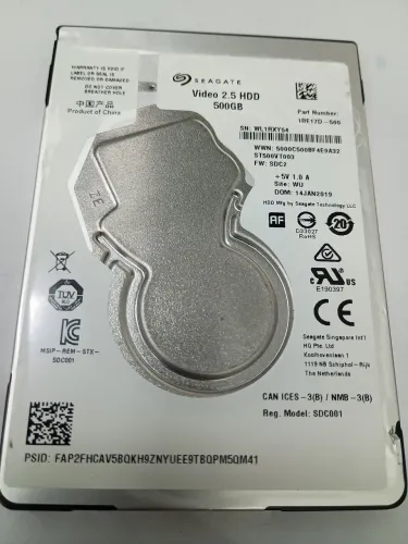 HD SEAGATE BARRACUDA 500GB 2.5" SLIM ST500VT003