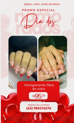 Promoção alongamento de unhas
