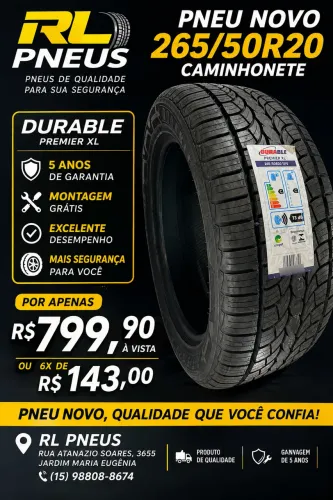 Pneu novo 265/50R20