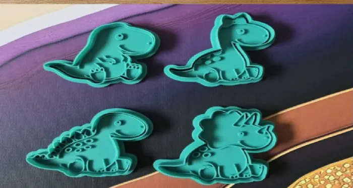 Cortador de Biscoito Dinossauro 4 Peças