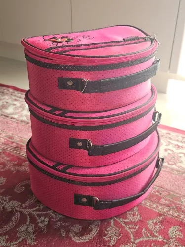 kit necessaire rosa
