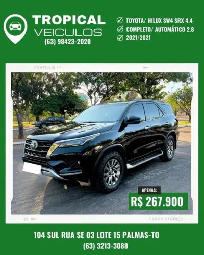Toyota Hilux SW4 SRX 4X4 2.8 TDI 16V Dies. Aut. 2021
