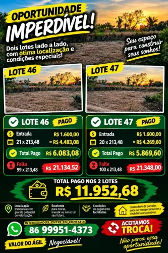 Ágio de 2 lotes