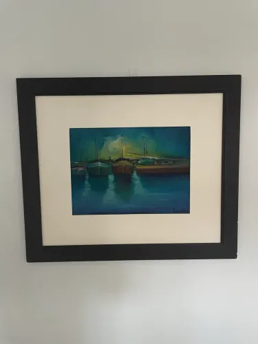 Quadro com pintura de Cairo Saraiva