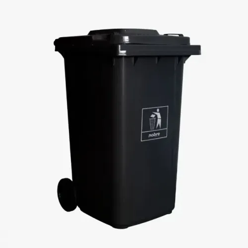 Lixeira Coletora Contentor 240L Preta Nobre Nova Resistente Com Rodas Ultima Peça Bem Boa