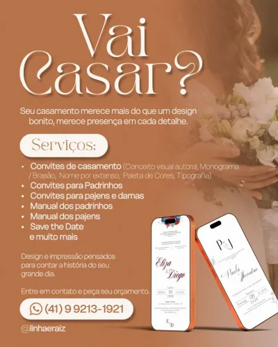 Convite de casamento 