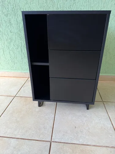 GAVETEIRO TIPO CRIADO MUDO PARA LATERAL DE MESAS DE ESCRITÓRIO PRÁTICO E SEME NOVO