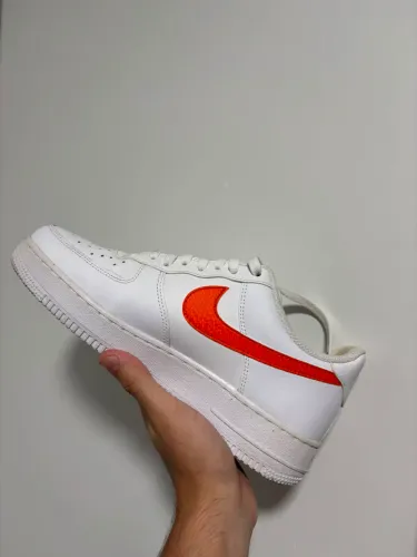Nike Air Force 1 Low '07 "Spray Paint Swoosh" White Safety
