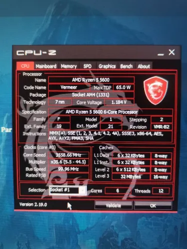 Processador Ryzen 5 5600