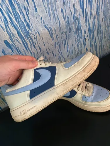 Tênis Nike Air Force Azul Usado