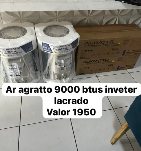 Ar agratto 9000 btus inveter lacrados 