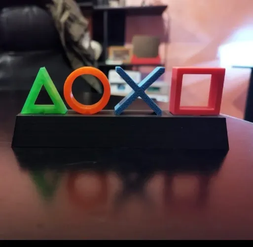 Placa decorativa logo PlayStation 