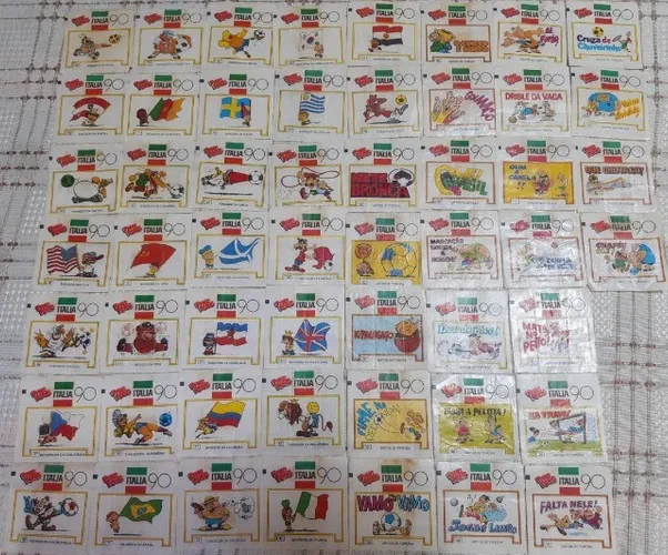 Ping Pong Figurinhas da Copa 1990 - Ótimo estado - Valor unitário