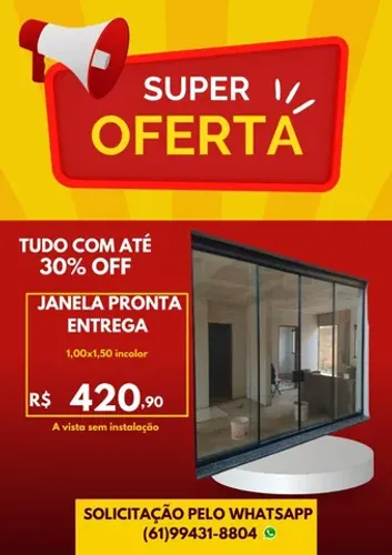 Janela de Blindex na Promoção, Últimas unidades !