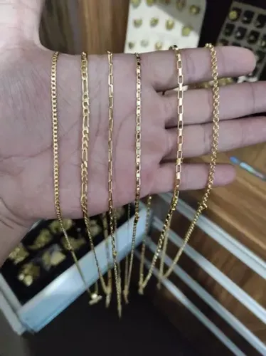 Correntes com banho de ouro 18k