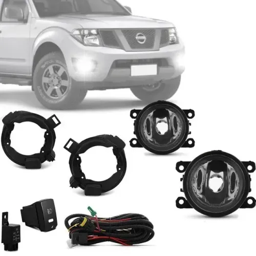 Kit Farol de Milha Nissan Frontier 2013 à 2016 c/ Botão Original