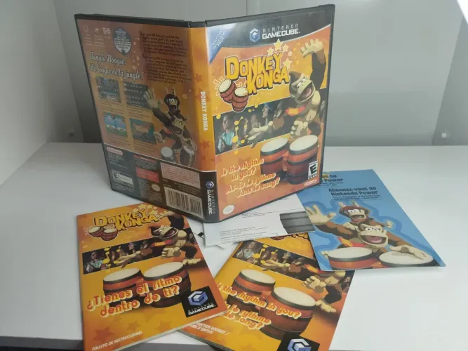 JOGO DONKEY KONGA ORIGINAL PARA GAME CUBE
