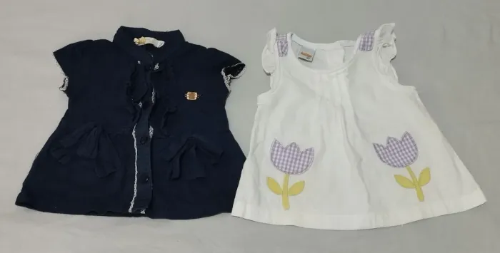 Kit 2 blusinhas de bebê tamanho P e M