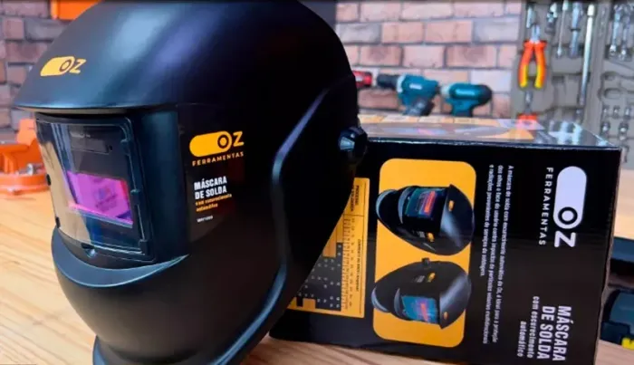 Mascará de Solda Profissional Soldador com Escurecimento Automático Din3 ao Din11