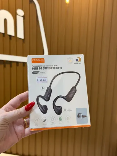 Fone de Ouvido Bluetooth c/ Condução Ossea