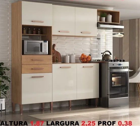 Cozinha Completa com balcão ampla 