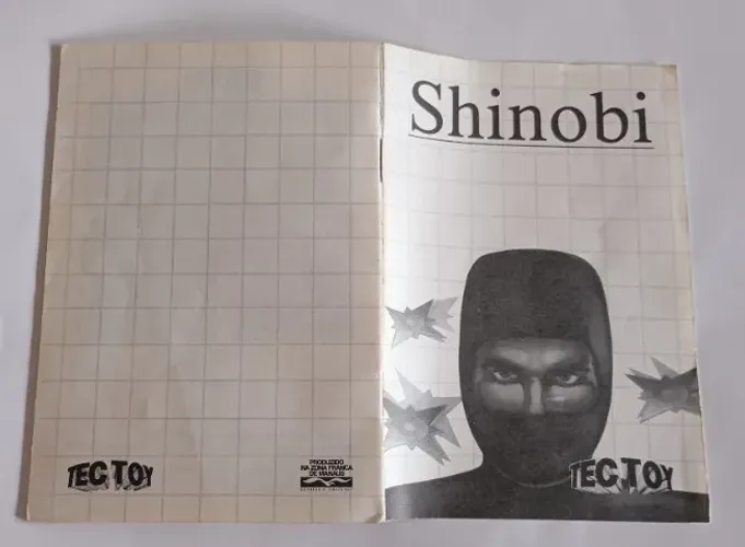 Manual Do Jogo Shinobi Master System Tec Toy