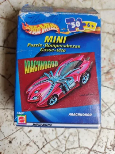 Mini Quebra Cabeças Hotwheels Arachnorod Completo