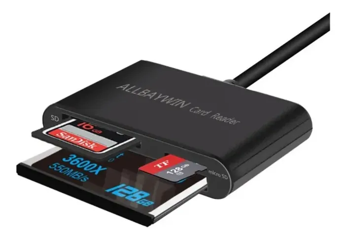 Leitor Cartão De Memória 3.0 Usb Pc Xd Sd Sdhc Mmc Md Cf...- Novo lacrado