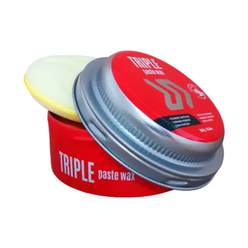 Cera De Carnauba Autoamerica Triple Wax 100g Premium Com Aplicador