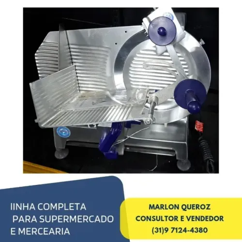 Cortador de Frios Novo Inox Lam 30CM 