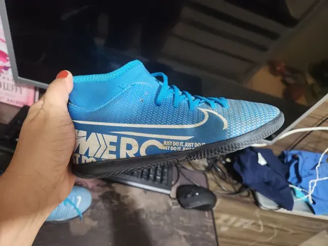 Chuteira Nike Mercurial Superfly 7 Azul futsal TAMANHO 33