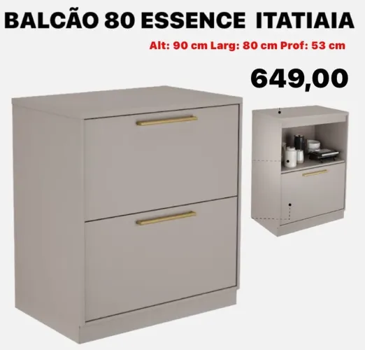 Balcão 80 essence Itatiaia- ENTREGA HOJE!!