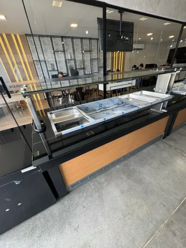 Buffet quente para restaurante 10 cubas novo Gelopar
