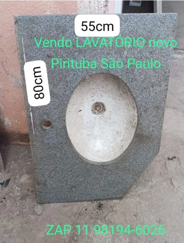 Lavatório de banheiro de granito novo em Pirituba São Paulo capital