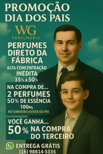 Promoção Dia dos Pais: Perfumes Direto da Fábrica!