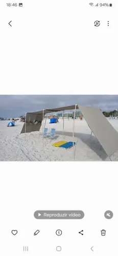 Barraca de praia até 10 pessoas 