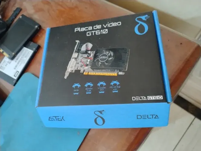 Placa de Vídeo Nvidia Geforce Gt 610 2gb Ddr3 64 Bit - nova