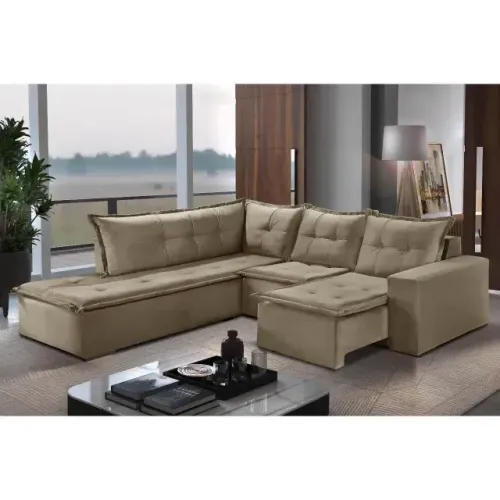sala sofa de canto 6 lugares