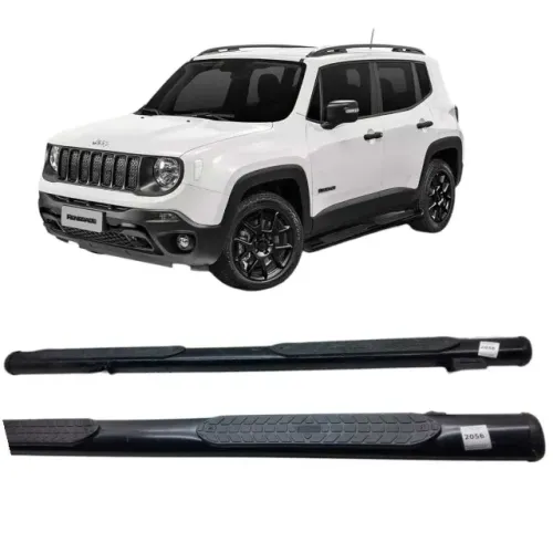 Par Estribo Lateral Jeep Renegade Oval Preto    ETQ2056