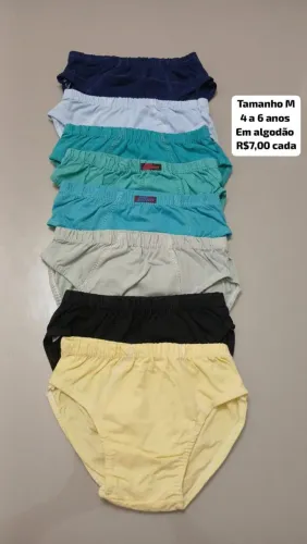 Cuecas infantil em algodão conforto e qualidade 